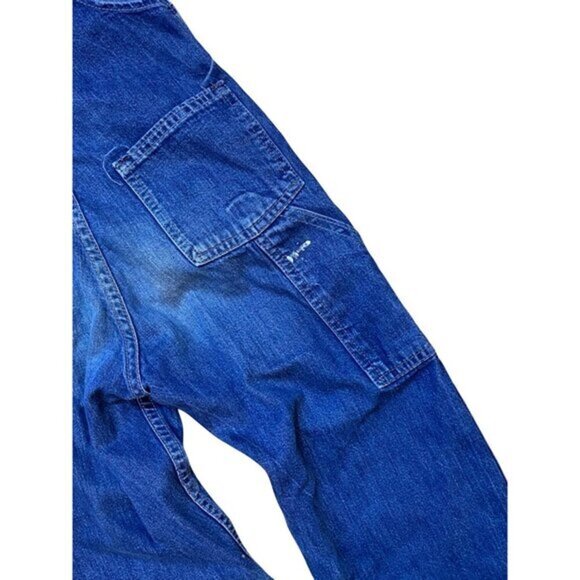 Vintage Kids OshKosh BGosh Vest Bak Blue Denim Toddler Overalls 8/10‎ - Picture 8 of 9